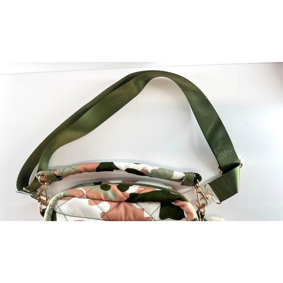 Bear Paw Crossbody bag, wide green adjustable strap - Picture 14 of 16